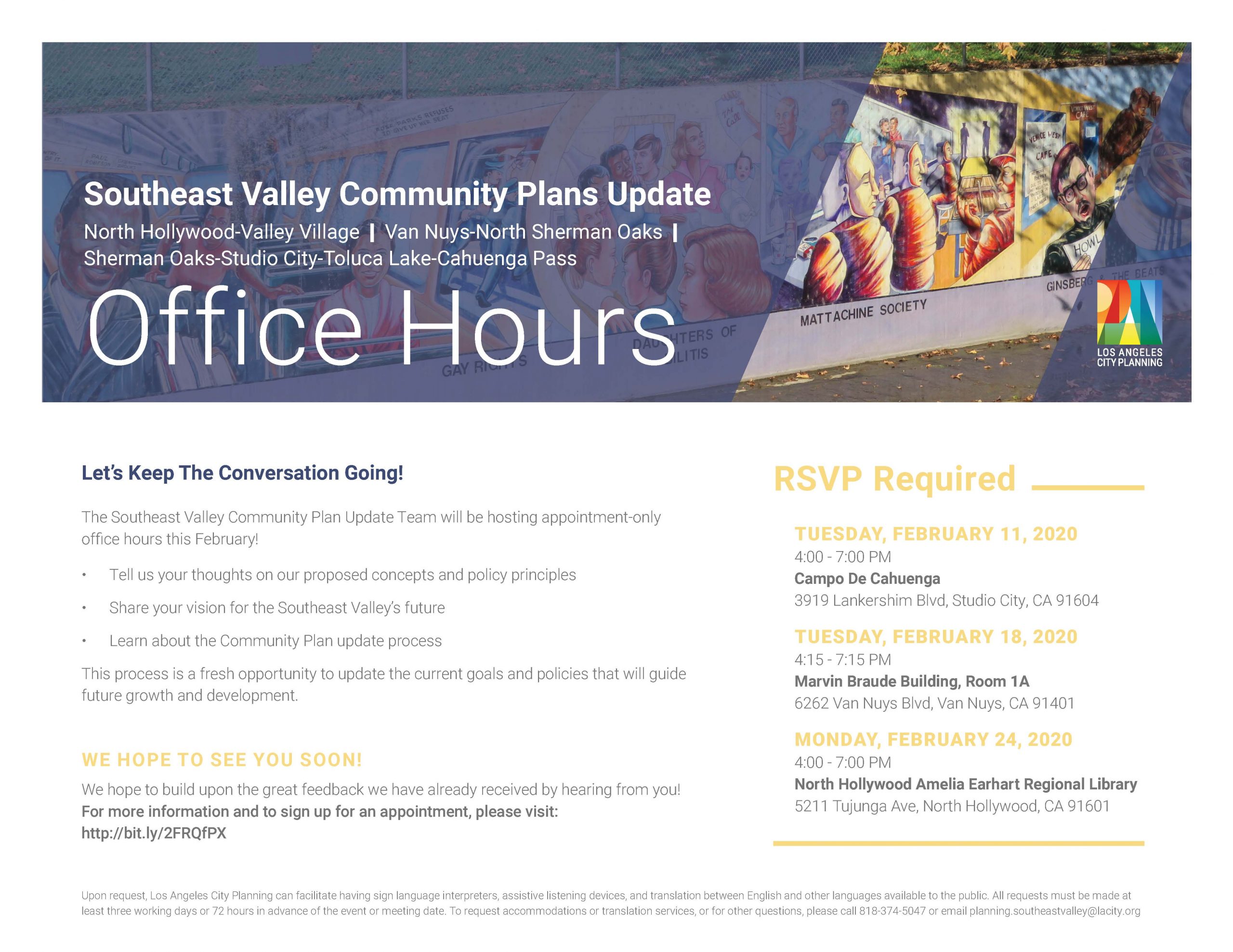 Southeast Community Plan Office Hours