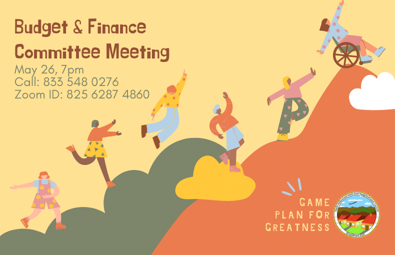 Budget & Finance Committee Meeting Budget & Finance Committee Meeting