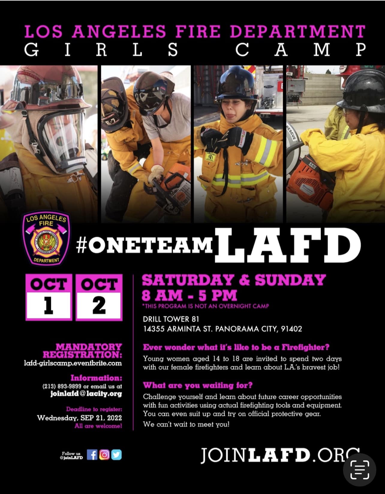 LAFD Girls Camp