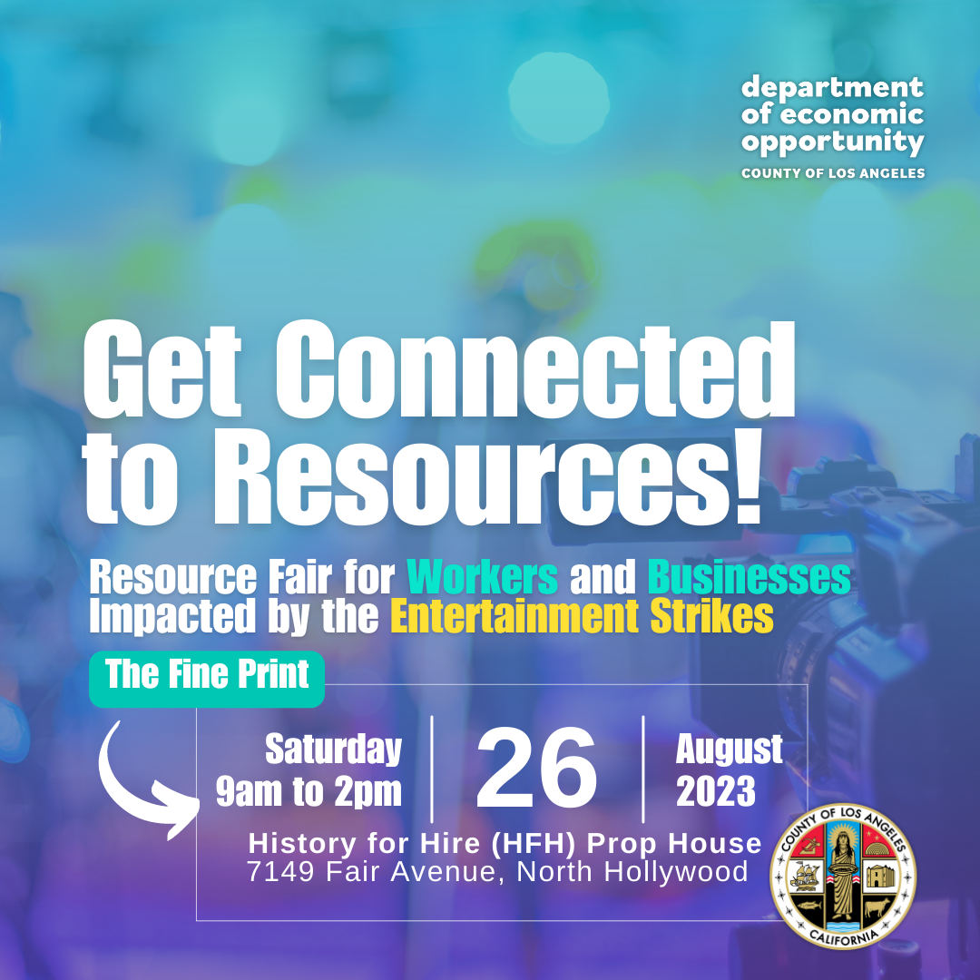 Film Strike Resource Fair Three Support for Strikers